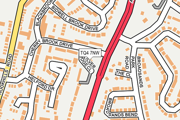 TQ4 7NW map - OS OpenMap – Local (Ordnance Survey) TQ4 7NW map - OS OpenMap – Local (Ordnance Survey)