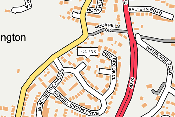TQ4 7NX map - OS OpenMap – Local (Ordnance Survey) TQ4 7NX map - OS OpenMap – Local (Ordnance Survey)