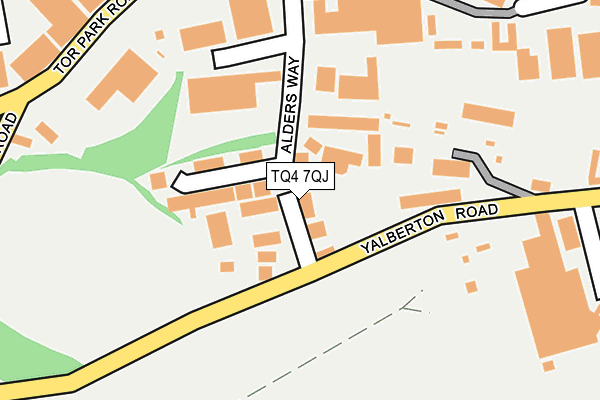 TQ4 7QJ map - OS OpenMap – Local (Ordnance Survey) TQ4 7QJ map - OS OpenMap – Local (Ordnance Survey)