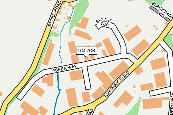 TQ4 7QR map - OS OpenMap – Local (Ordnance Survey)