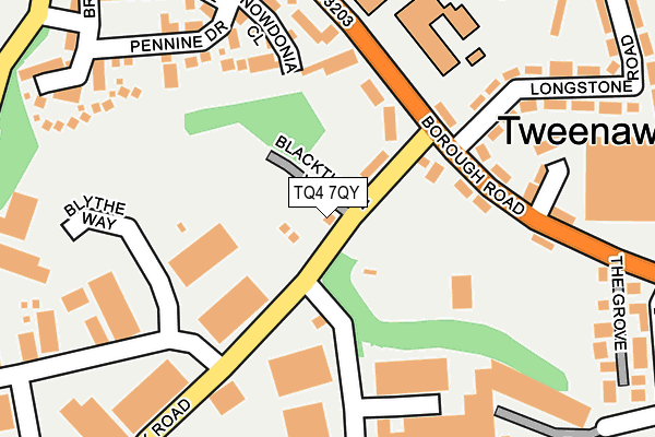 TQ4 7QY map - OS OpenMap – Local (Ordnance Survey) TQ4 7QY map - OS OpenMap – Local (Ordnance Survey)