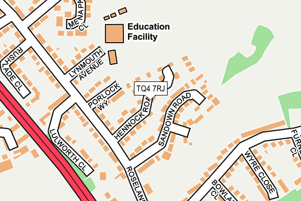 TQ4 7RJ map - OS OpenMap – Local (Ordnance Survey)