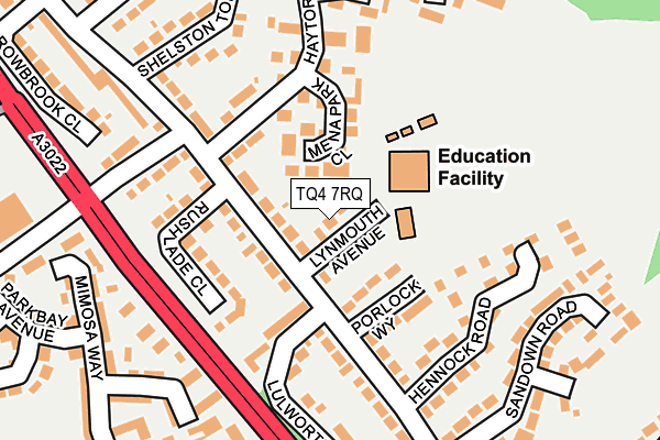 TQ4 7RQ map - OS OpenMap – Local (Ordnance Survey) TQ4 7RQ map - OS OpenMap – Local (Ordnance Survey)