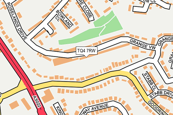 TQ4 7RW map - OS OpenMap – Local (Ordnance Survey) TQ4 7RW map - OS OpenMap – Local (Ordnance Survey)