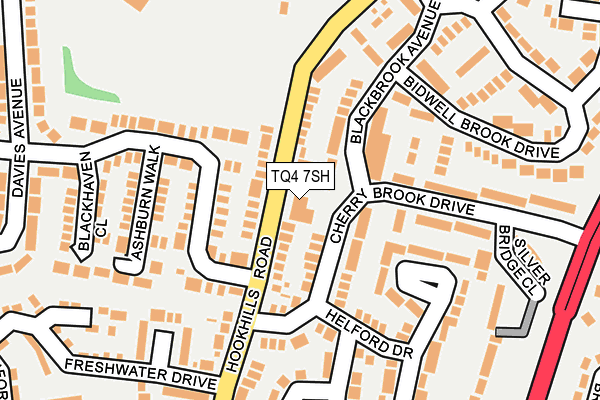 TQ4 7SH map - OS OpenMap – Local (Ordnance Survey) TQ4 7SH map - OS OpenMap – Local (Ordnance Survey)