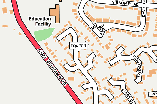 TQ4 7SR map - OS OpenMap – Local (Ordnance Survey) TQ4 7SR map - OS OpenMap – Local (Ordnance Survey)