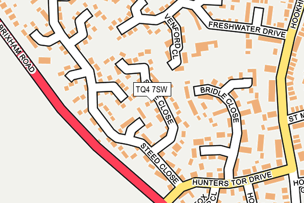 TQ4 7SW map - OS OpenMap – Local (Ordnance Survey) TQ4 7SW map - OS OpenMap – Local (Ordnance Survey)