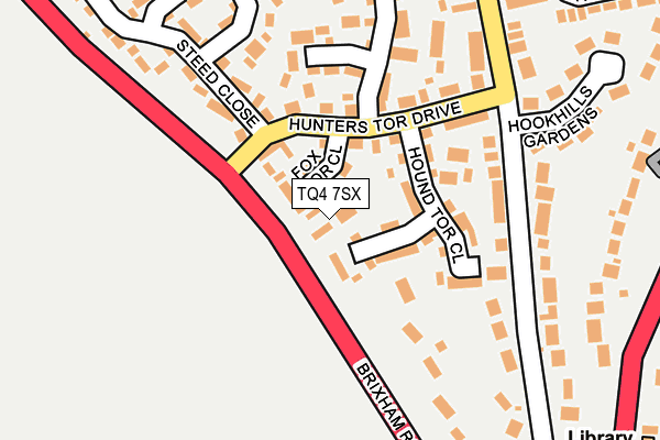 TQ4 7SX map - OS OpenMap – Local (Ordnance Survey) TQ4 7SX map - OS OpenMap – Local (Ordnance Survey)