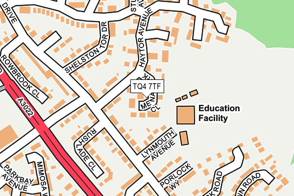 TQ4 7TF map - OS OpenMap – Local (Ordnance Survey) TQ4 7TF map - OS OpenMap – Local (Ordnance Survey)