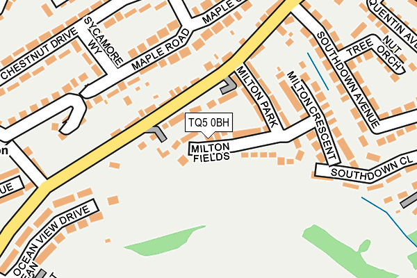 TQ5 0BH map - OS OpenMap – Local (Ordnance Survey)