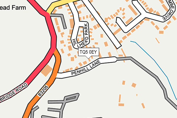 TQ5 0EY map - OS OpenMap – Local (Ordnance Survey) TQ5 0EY map - OS OpenMap – Local (Ordnance Survey)