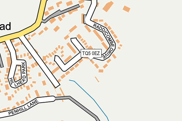 TQ5 0EZ map - OS OpenMap – Local (Ordnance Survey)