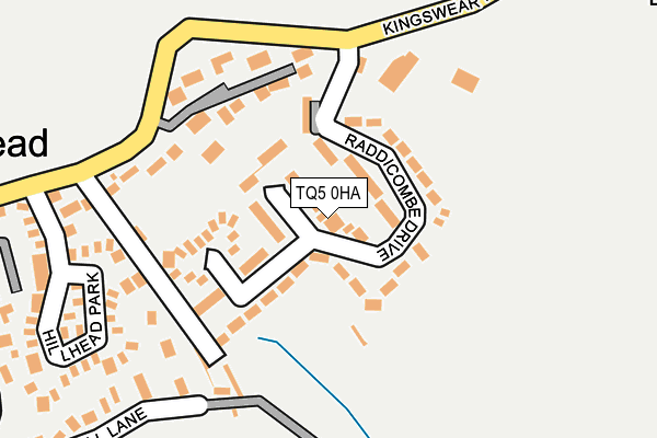 TQ5 0HA map - OS OpenMap – Local (Ordnance Survey) TQ5 0HA map - OS OpenMap – Local (Ordnance Survey)