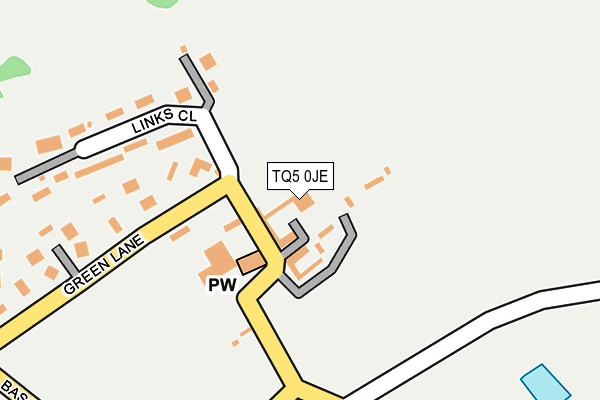 TQ5 0JE map - OS OpenMap – Local (Ordnance Survey)