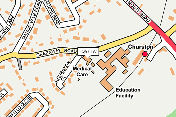 TQ5 0LW map - OS OpenMap – Local (Ordnance Survey)