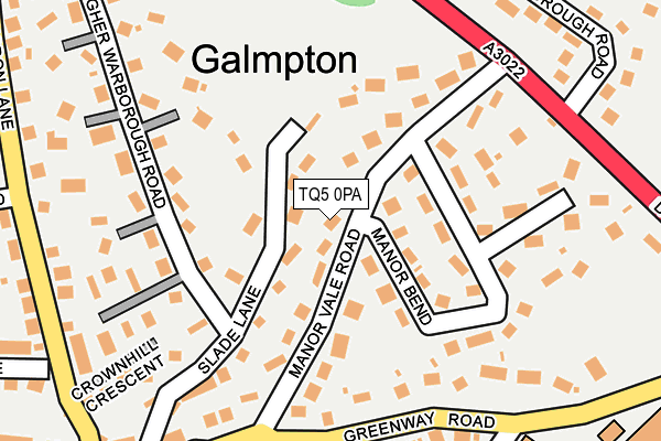 TQ5 0PA map - OS OpenMap – Local (Ordnance Survey)