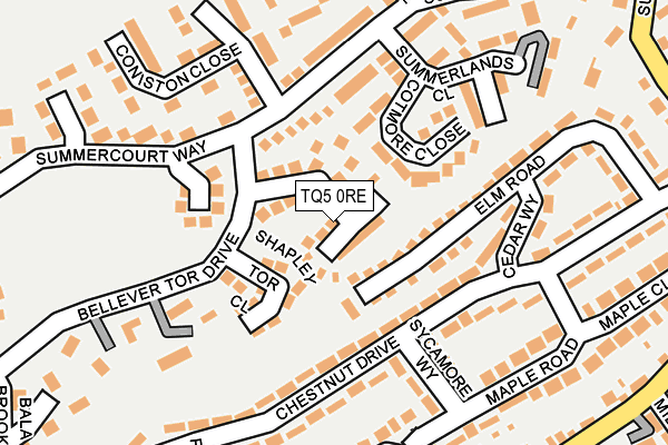 TQ5 0RE map - OS OpenMap – Local (Ordnance Survey) TQ5 0RE map - OS OpenMap – Local (Ordnance Survey)