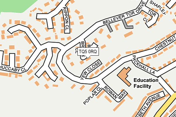 TQ5 0RQ map - OS OpenMap – Local (Ordnance Survey)