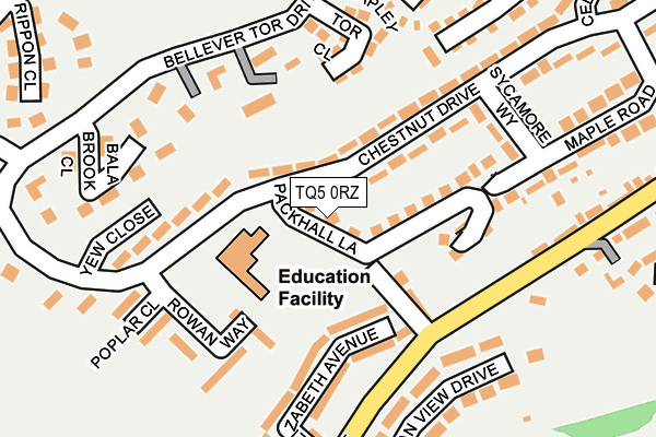 TQ5 0RZ map - OS OpenMap – Local (Ordnance Survey) TQ5 0RZ map - OS OpenMap – Local (Ordnance Survey)
