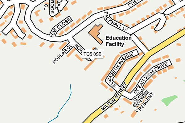 TQ5 0SB map - OS OpenMap – Local (Ordnance Survey) TQ5 0SB map - OS OpenMap – Local (Ordnance Survey)