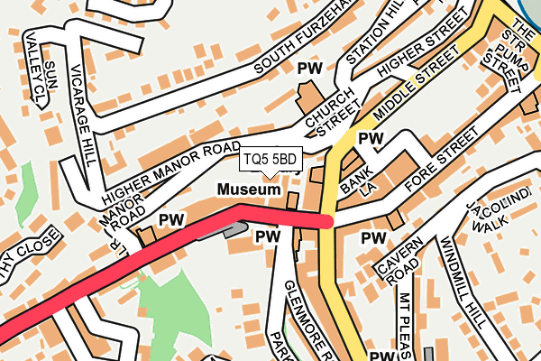 TQ5 5BD map - OS OpenMap – Local (Ordnance Survey) TQ5 5BD map - OS OpenMap – Local (Ordnance Survey)