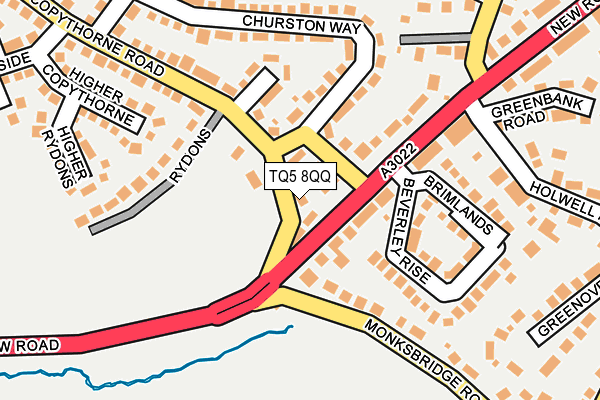 TQ5 8QQ map - OS OpenMap – Local (Ordnance Survey)