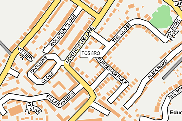 TQ5 8RQ map - OS OpenMap – Local (Ordnance Survey) TQ5 8RQ map - OS OpenMap – Local (Ordnance Survey)