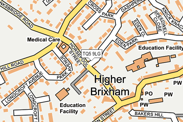 TQ5 9LG map - OS OpenMap – Local (Ordnance Survey)