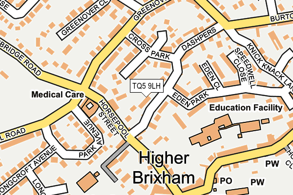 TQ5 9LH map - OS OpenMap – Local (Ordnance Survey)