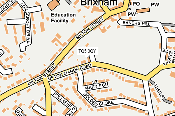 TQ5 9QY map - OS OpenMap – Local (Ordnance Survey)