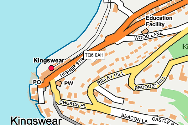 TQ6 0AH map - OS OpenMap – Local (Ordnance Survey) TQ6 0AH map - OS OpenMap – Local (Ordnance Survey)