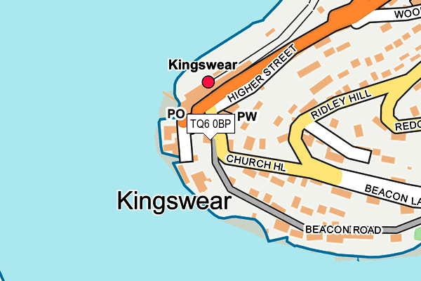 TQ6 0BP map - OS OpenMap – Local (Ordnance Survey) TQ6 0BP map - OS OpenMap – Local (Ordnance Survey)