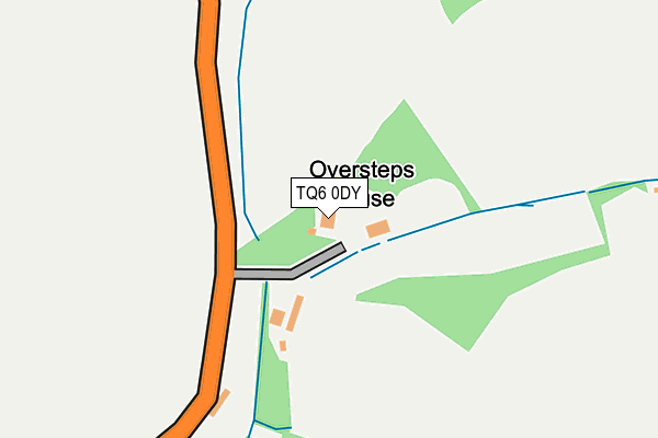 TQ6 0DY map - OS OpenMap – Local (Ordnance Survey) TQ6 0DY map - OS OpenMap – Local (Ordnance Survey)