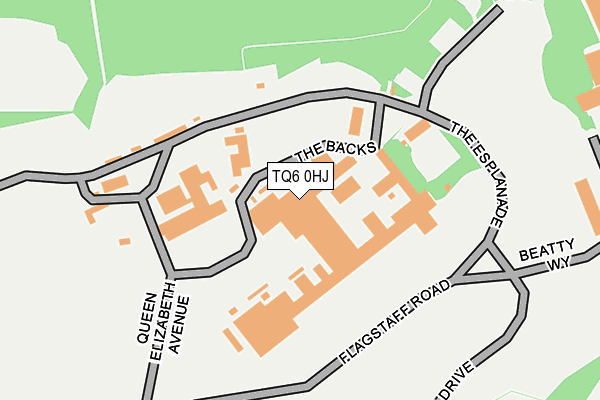 TQ6 0HJ map - OS OpenMap – Local (Ordnance Survey) TQ6 0HJ map - OS OpenMap – Local (Ordnance Survey)