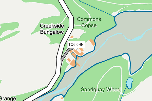 TQ6 0HN map - OS OpenMap – Local (Ordnance Survey) TQ6 0HN map - OS OpenMap – Local (Ordnance Survey)