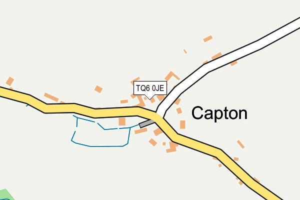 TQ6 0JE map - OS OpenMap – Local (Ordnance Survey)