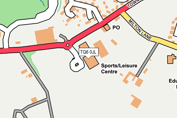 TQ6 0JL map - OS OpenMap – Local (Ordnance Survey)