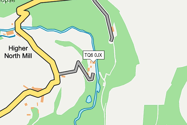 TQ6 0JX map - OS OpenMap – Local (Ordnance Survey)