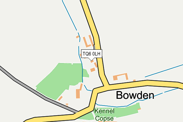 TQ6 0LH map - OS OpenMap – Local (Ordnance Survey)
