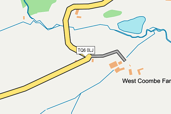 TQ6 0LJ map - OS OpenMap – Local (Ordnance Survey) TQ6 0LJ map - OS OpenMap – Local (Ordnance Survey)
