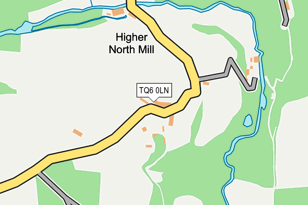 TQ6 0LN map - OS OpenMap – Local (Ordnance Survey)
