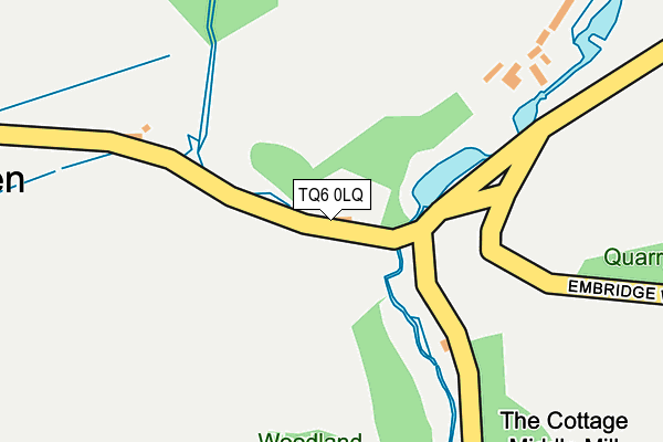 TQ6 0LQ map - OS OpenMap – Local (Ordnance Survey)