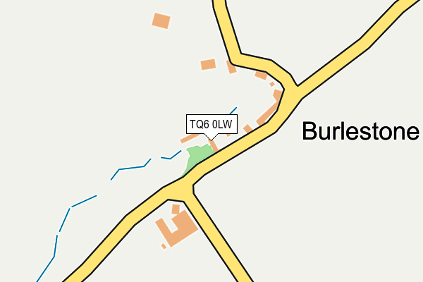 TQ6 0LW map - OS OpenMap – Local (Ordnance Survey)