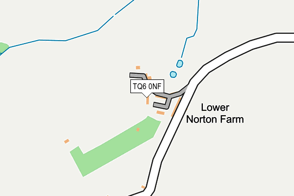 TQ6 0NF map - OS OpenMap – Local (Ordnance Survey)