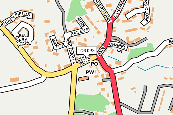 TQ6 0PX map - OS OpenMap – Local (Ordnance Survey) TQ6 0PX map - OS OpenMap – Local (Ordnance Survey)
