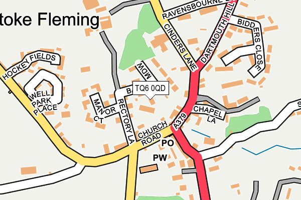 TQ6 0QD map - OS OpenMap – Local (Ordnance Survey) TQ6 0QD map - OS OpenMap – Local (Ordnance Survey)