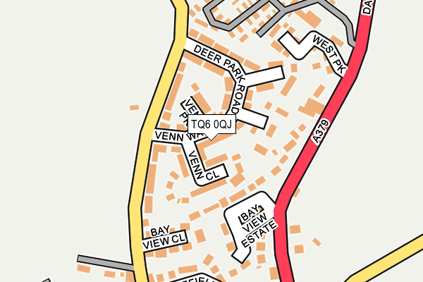 TQ6 0QJ map - OS OpenMap – Local (Ordnance Survey)