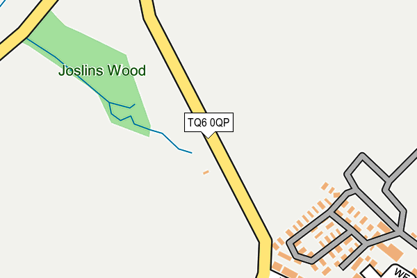 TQ6 0QP map - OS OpenMap – Local (Ordnance Survey)