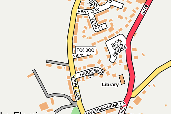TQ6 0QQ map - OS OpenMap – Local (Ordnance Survey) TQ6 0QQ map - OS OpenMap – Local (Ordnance Survey)