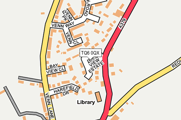 TQ6 0QX map - OS OpenMap – Local (Ordnance Survey)